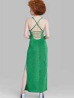 Wild Fable Green Strappy Back Maxi Dress